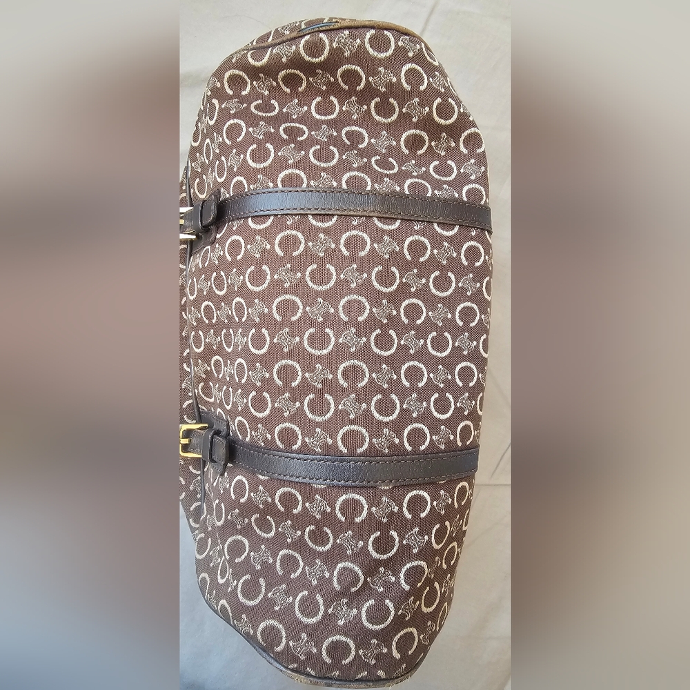 CELINE VINTAGE MACADAM BARREL BAG (FINAL SALE) - Picture 4 of 14